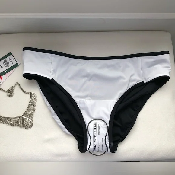 NEW L.L.Bean Luxe Black Swim Bottom Size 16 - Picture 6 of 10